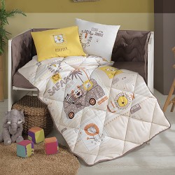 Conjunto de Edredón para Cuna Safari 100% Algodón Turco 2