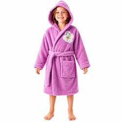 Albornoz Infantil Niña - Algodón Natural 100% - Capucha y Bolsillos Do Magic