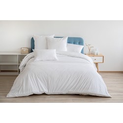 Juego Funda Nórdica Blanca Hotel - Con Funda Almohada - 100% Algodón 144 Hilos 2