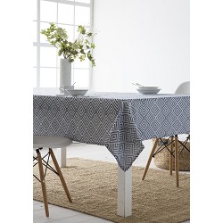 Mantel para Mesa de Tela Modelo Rombos Aitana 10 de 140x220 cm