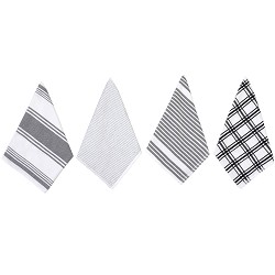 Pack de 4 Paños de Cocina en Color Gris de 40x70 cm 100% Algodón 2