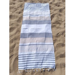 Pareo Fouta de Playa con Flecos Trenzados Tamaño Individual 90x200 cm Jaipur 2