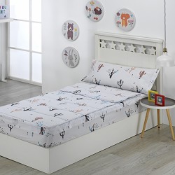 Saco Nórdico con Cremallera Edredón Ajustable Cama Infantil Cactus 2