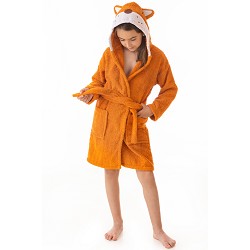 Albornoz Infantil Niñas y Niños 100% Algodón Natural Modelo Foxy 2