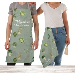 Juego Delantal y Paños Cocina Vegetable 2