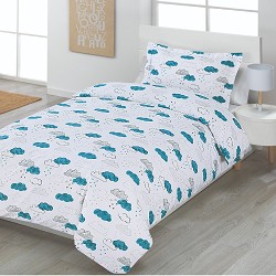 Funda Nórdica Cama 90 Infantil y Cama 105 Nubes Agua 2