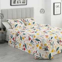 Funda Nórdica Floral y Colorida con Fundas Almohada Modelo Florenzia 2