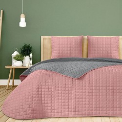Colcha Bouti de Verano Bicolor Patrón Cosido de Cuadros Modelo Albir 2