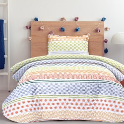 Colcha Bouti Cosida Cama Infantil y Juvenil Modelo Marsella 2