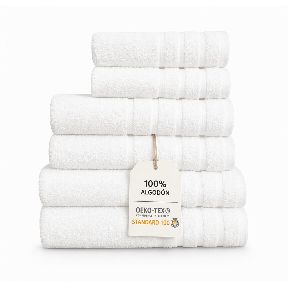 Toalla de Baño Premium - 100% Algodón- 550 Gramos - Oeko-Tex Modelo Aitana