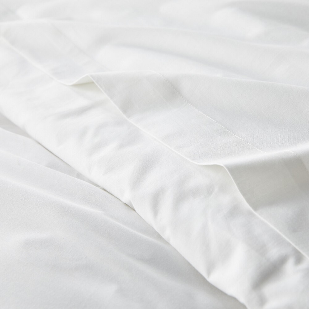 Juego de Sábanas Premium Hotel Blanca - 180 Hilos y 140 Gramos - Tejido Mercerizado PoliAlgodón