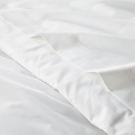 Juego de Sábanas Premium Hotel Blanca - 180 Hilos y 140 Gramos - Tejido Mercerizado PoliAlgodón
