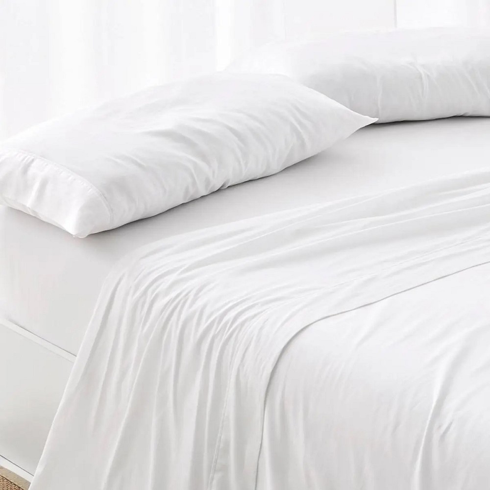 Funda Almohada Premium Hotel Blanca - 180 Hilos y 140 Gramos - Tejido Mercerizado PoliAlgodón