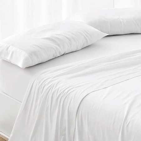Funda Almohada Premium Hotel Blanca - 180 Hilos y 140 Gramos - Tejido Mercerizado PoliAlgodón