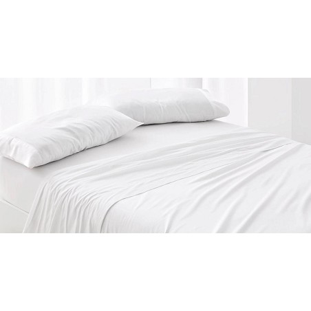 Funda Almohada Premium Hotel Blanca - 180 Hilos y 140 Gramos - Tejido Mercerizado PoliAlgodón