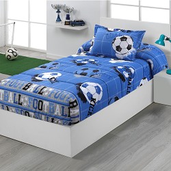 Edredon Ajustable Cama Infantil y Juvenil con Rellno 350gr Diseño Futbol Kick 2
