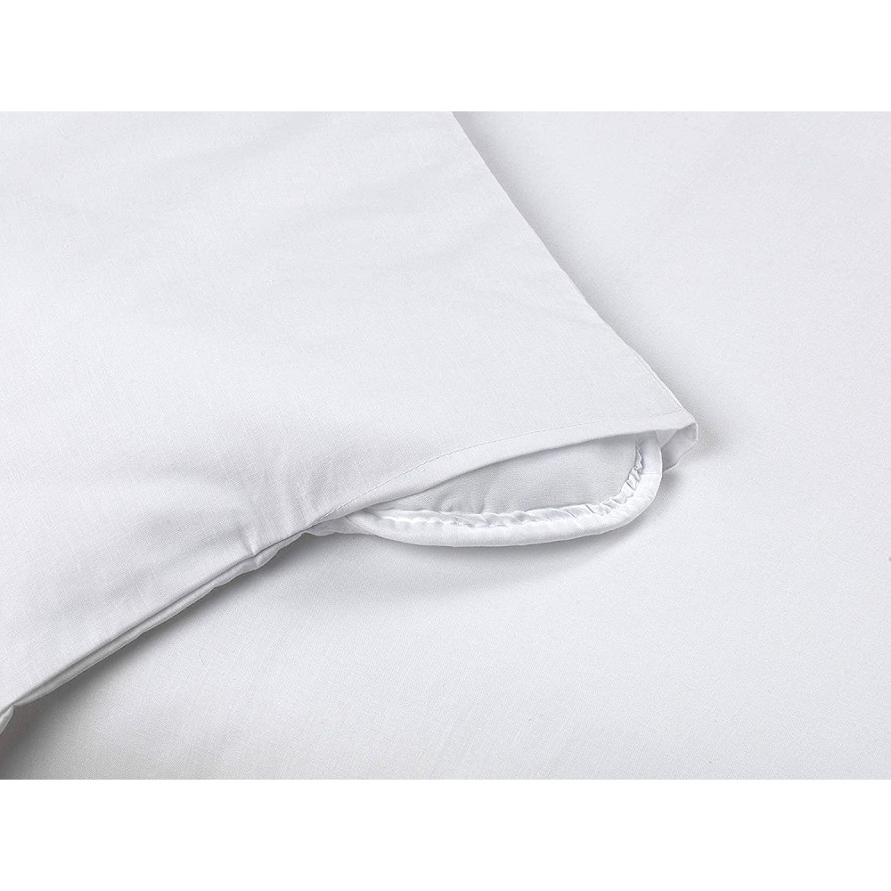 Juego Funda Nórdica Blanca Hotel - 100% Algodón - Con Funda Almohada - 144 Hilos 115 Gramos